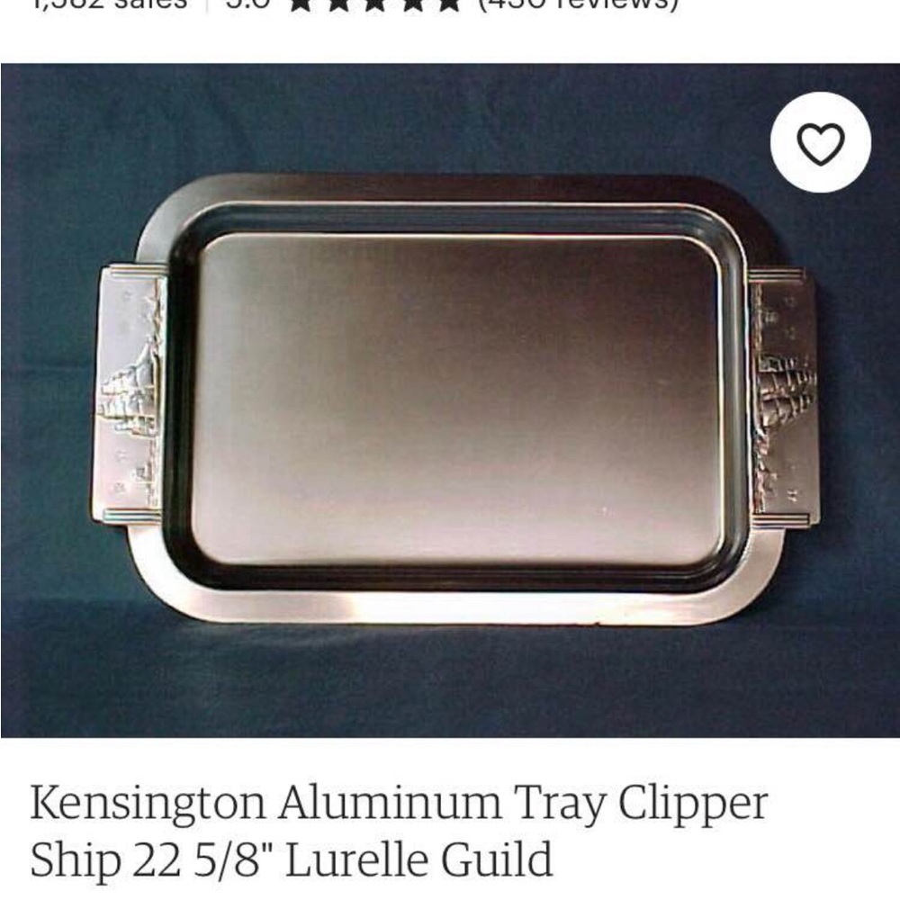 Kensington Silver Aluminum Tray
